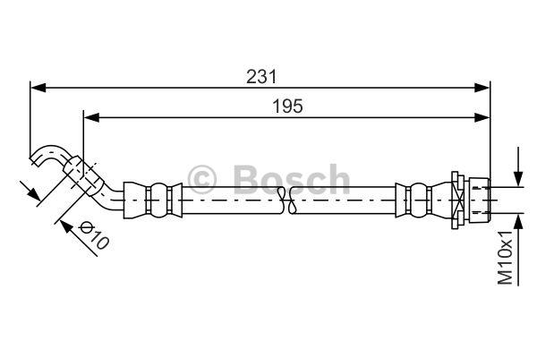 Bosch Przewód hamulcowy elastyczny – cena 43 PLN