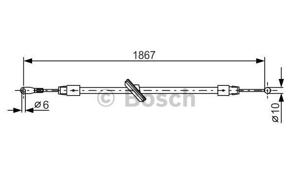 Seilzug, feststellbremse Bosch 1 987 482 028