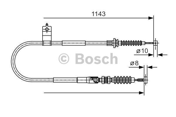 Linka hamulca tył Bosch 1 987 482 056