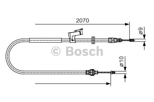 Linka hamulca tył Bosch 1 987 482 133