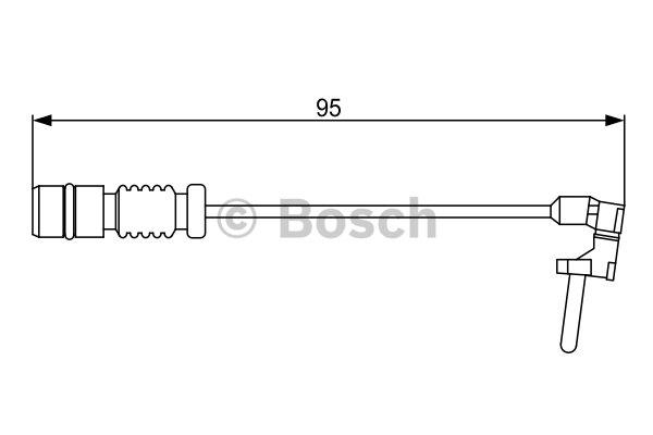 Bosch Czujnik zużycia klocków hamulcowych – cena 14 PLN