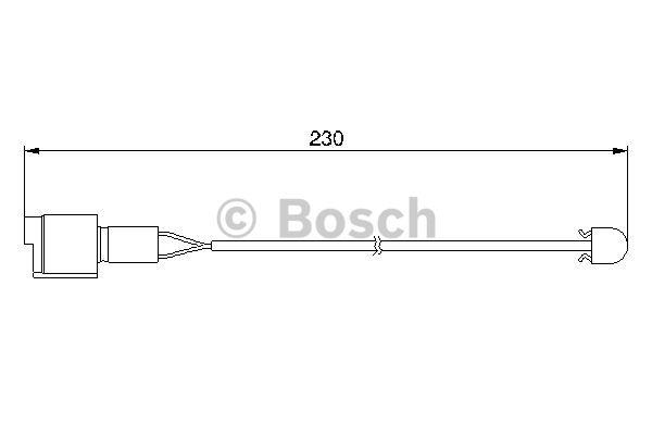 Warning contact, brake pad wear Bosch 1 987 474 910