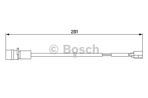 Датчик зносу гальмівних колодок Bosch 1 987 474 924