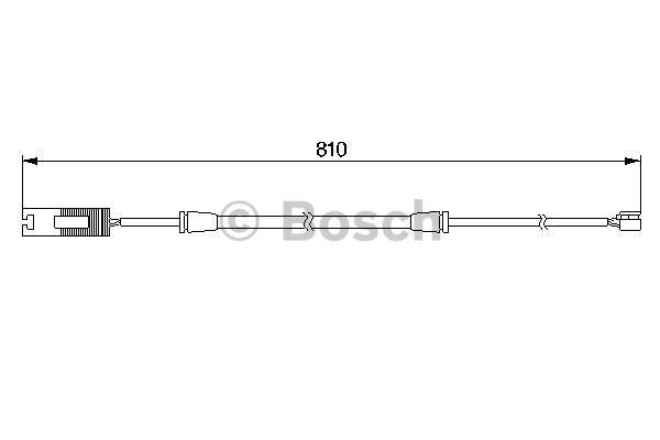 Czujnik zużycia klocków hamulcowych Bosch 1 987 474 957
