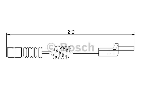 Czujnik zużycia klocków hamulcowych Bosch 1 987 474 969