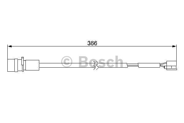 Czujnik zużycia klocków hamulcowych Bosch 1 987 474 986