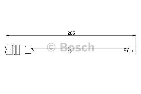 Warning contact, brake pad wear Bosch 1 987 474 990