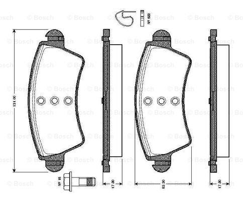 Bosch 0 986 TB2 359 Гальмівні колодки, комплект 0986TB2359: Купити у Польщі - Добра ціна на 2407.PL!