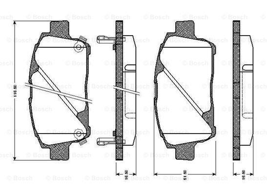 Bosch 0 986 TB2 367 Тормозные колодки дисковые, комплект 0986TB2367: Отличная цена - Купить в Польше на 2407.PL!