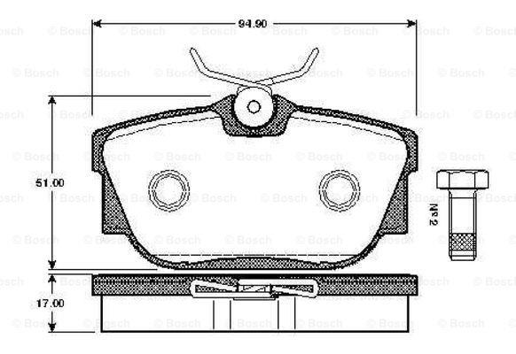 Bosch 0 986 TB2 375 Klocki hamulcowe, zestaw 0986TB2375: Dobra cena w Polsce na 2407.PL - Kup Teraz!