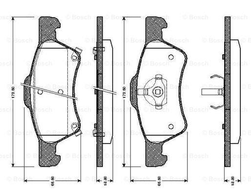 Bosch 0 986 TB2 387 Klocki hamulcowe, zestaw 0986TB2387: Dobra cena w Polsce na 2407.PL - Kup Teraz!