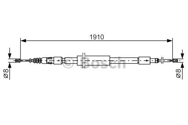 Cable Pull, parking brake Bosch 1 987 482 318