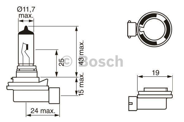 Bosch Żarówka halogenowa Bosch Pure Light 12V H8 35W – cena 30 PLN