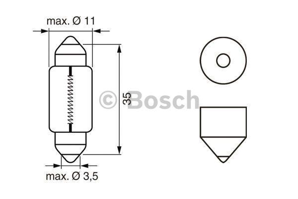 Bosch Żarówka C10W 12V 10W – cena 6 PLN