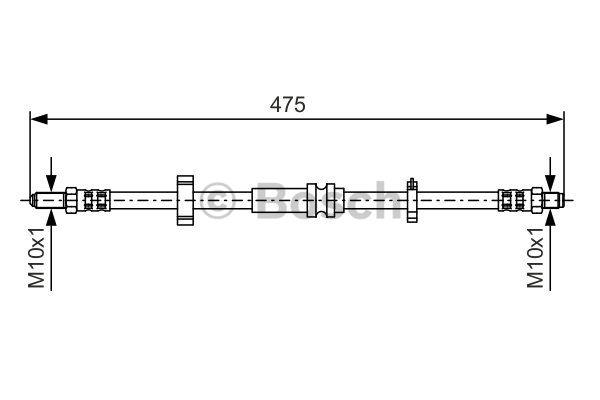 Bosch 1 987 476 750 Гальмівний шланг 1987476750: Приваблива ціна - Купити у Польщі на 2407.PL!