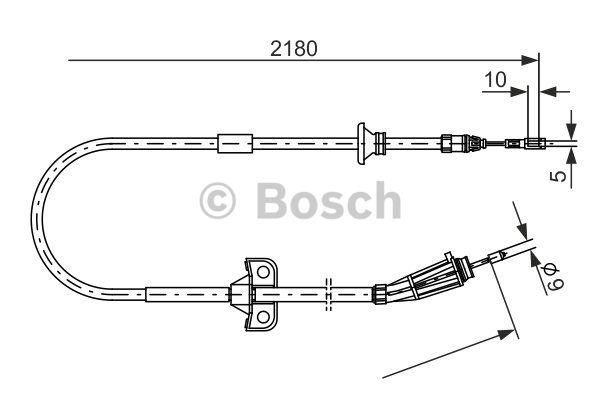 Bosch Cable Pull, parking brake – price 110 PLN