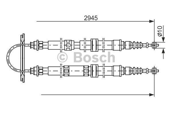Linka hamulca tył Bosch 1 987 477 390