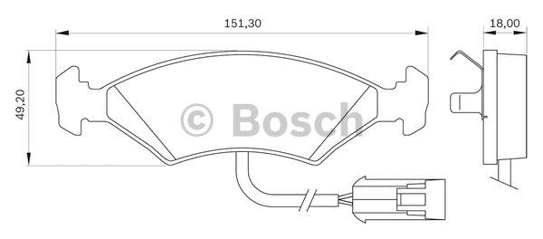 Bosch 0 986 BB0 002 Brake Pad Set, disc brake 0986BB0002: Buy near me in Poland at 2407.PL - Good price!