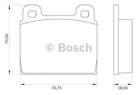 Bosch 0 986 BB0 017 Brake Pad Set, disc brake 0986BB0017: Buy near me in Poland at 2407.PL - Good price!