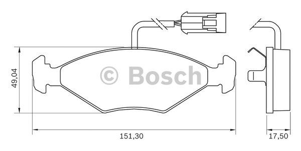 Bosch Brake Pad Set, disc brake – price