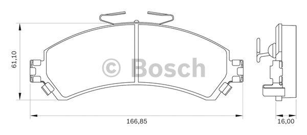 Bosch 0 986 BB0 066 Klocki hamulcowe, zestaw 0986BB0066: Dobra cena w Polsce na 2407.PL - Kup Teraz!