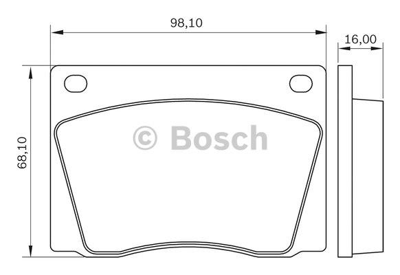 Bosch 0 986 BB0 487 Гальмівні колодки, комплект 0986BB0487: Приваблива ціна - Купити у Польщі на 2407.PL!