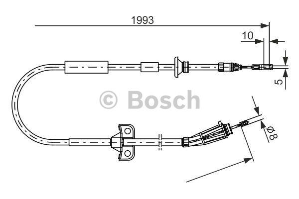 Bosch Трос гальма стоянки – ціна 89 PLN