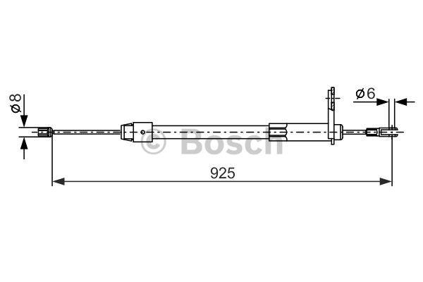 Feststellbremsseil, links Bosch 1 987 477 846