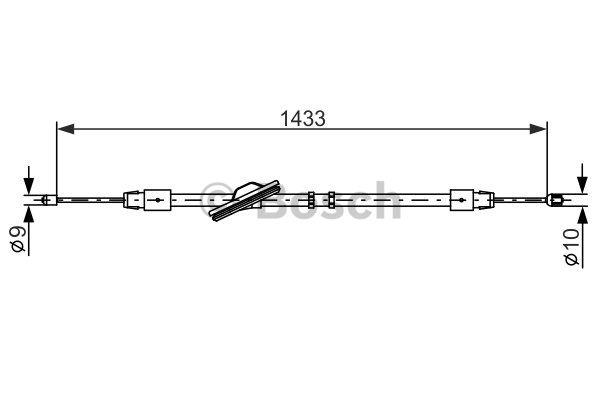 Cable Pull, parking brake Bosch 1 987 477 898