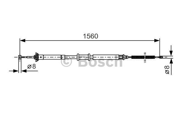 Трос гальма стоянки Bosch 1 987 477 925