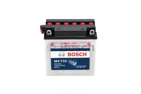 Battery Bosch 12V 8Ah 110A(EN) L+ Bosch 0 092 M4F 240