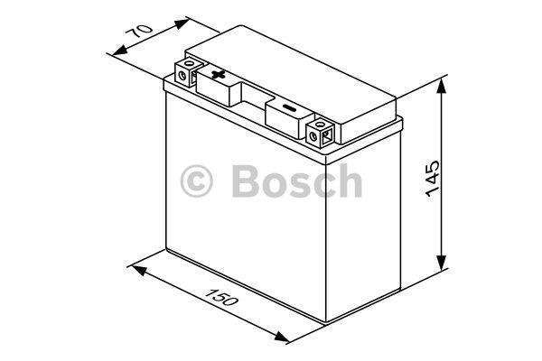 Аккумулятор Bosch 12В 12Ач 190А(EN) L+ Bosch 0 092 M60 200