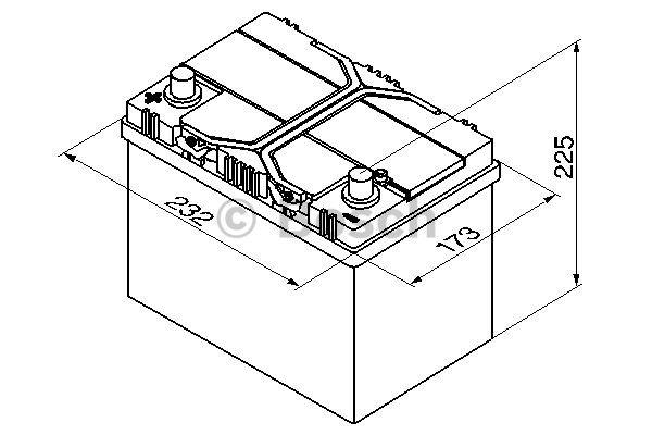 Starterbatterie Bosch 12V 60AH 540A(EN) L+ Bosch 0 092 S40 250