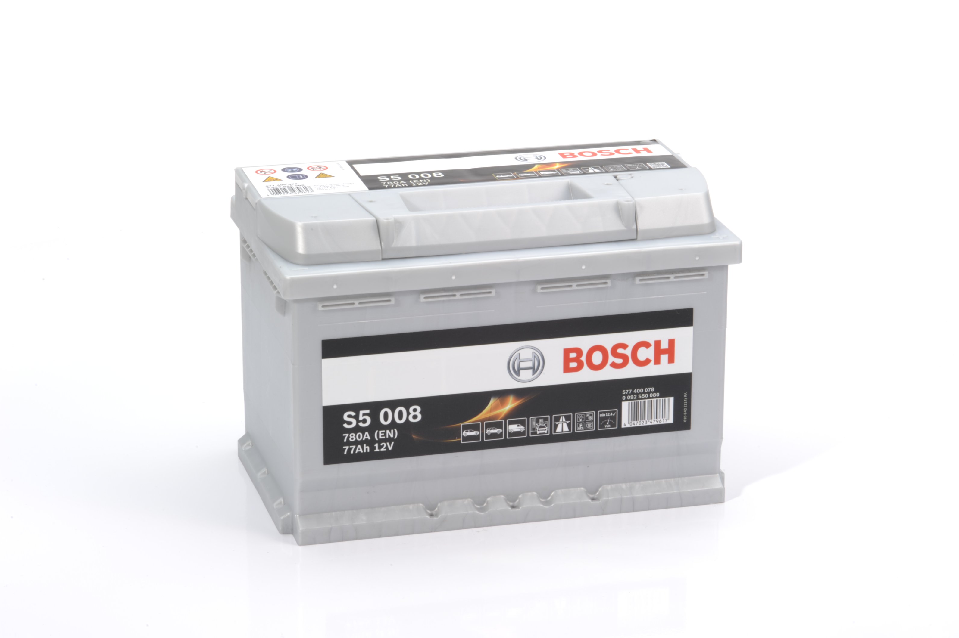 Аккумулятор Bosch 12В 77Ач 780А(EN) R+ Bosch 0 092 S50 080