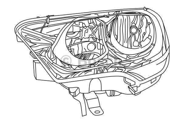 Bosch 0 318 163 215 Фара основна 0318163215: Купити у Польщі - Добра ціна на 2407.PL!