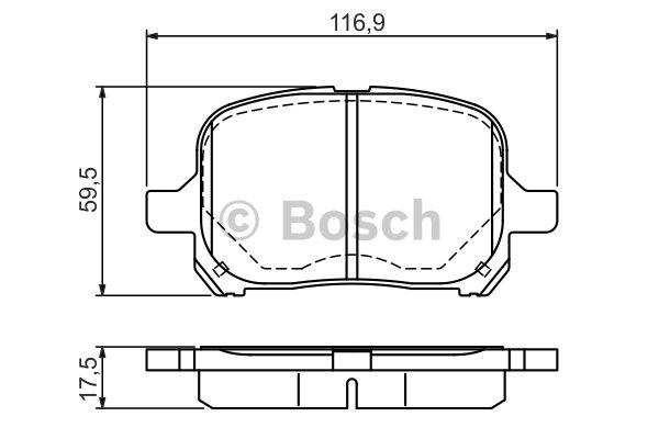 Bosch Klocki hamulcowe, zestaw – cena 83 PLN