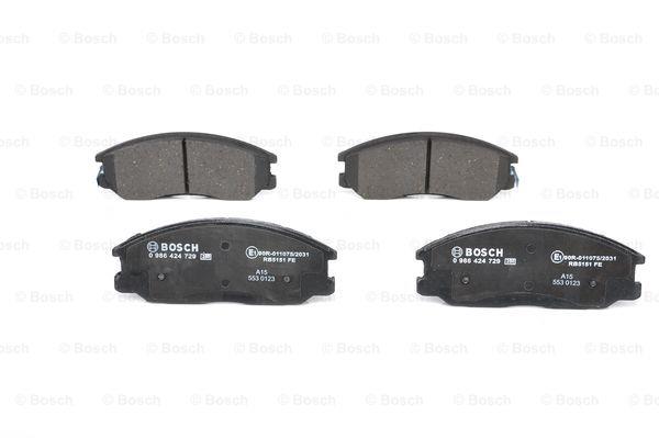 Brake Pad Set, disc brake Bosch 0 986 424 729