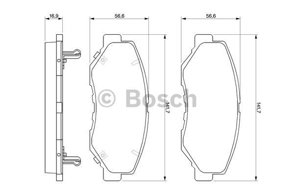 Bosch Klocki hamulcowe, zestaw – cena 151 PLN