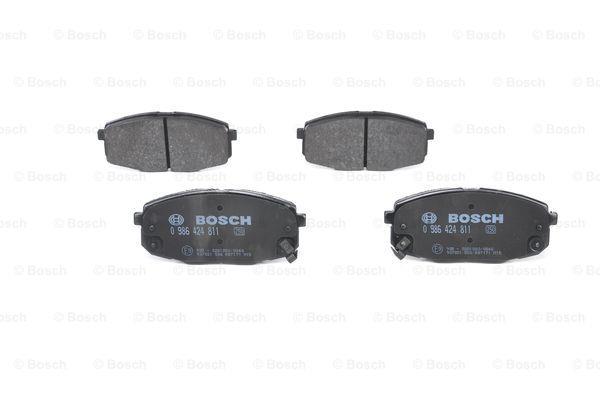 Тормозные колодки дисковые, комплект Bosch 0 986 424 811