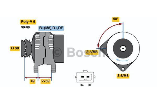 Alternator Bosch 0 986 040 270