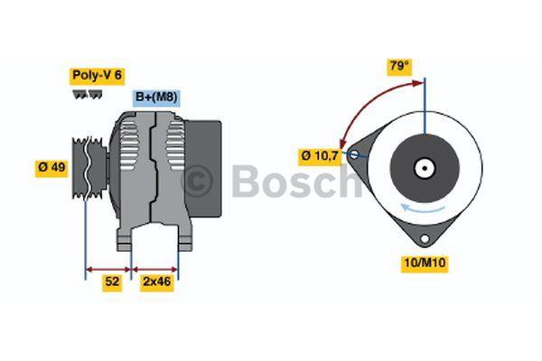 Alternator Bosch 0 986 048 911