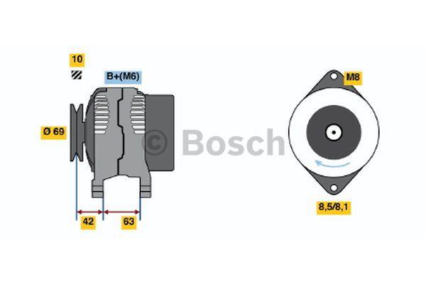 Alternator Bosch 0 986 049 051