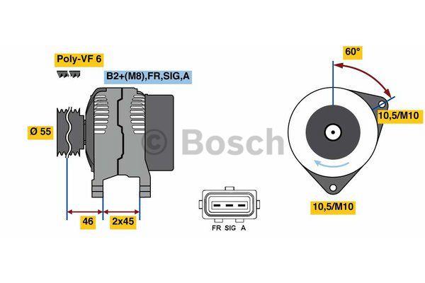 Alternator Bosch 0 986 049 071