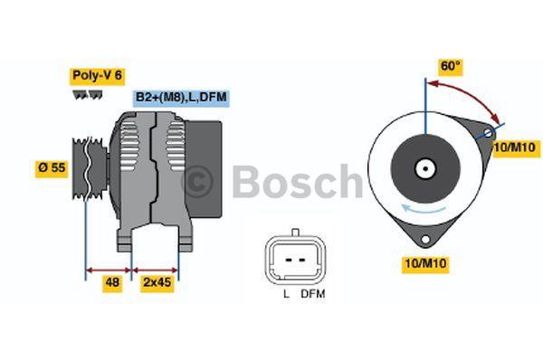 Alternator Bosch 0 986 049 091