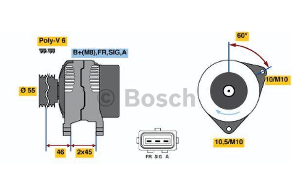 Alternator Bosch 0 986 049 151
