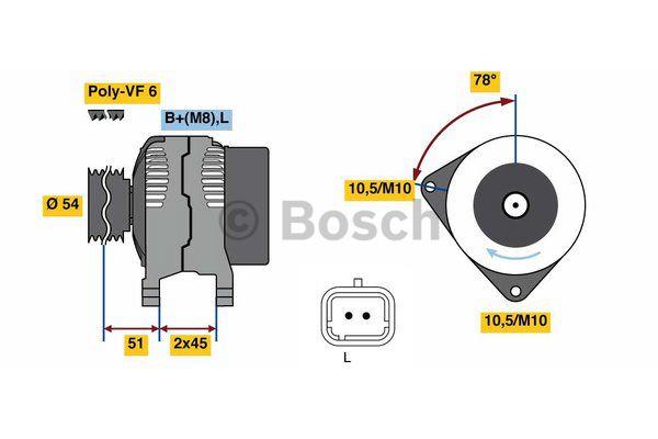 Generator Bosch 0 986 080 660