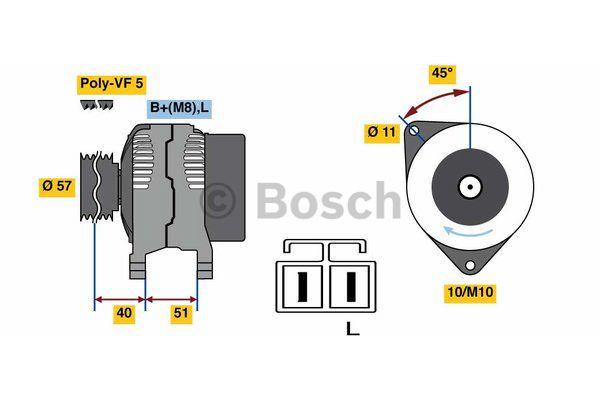 Alternator Bosch 0 986 081 060