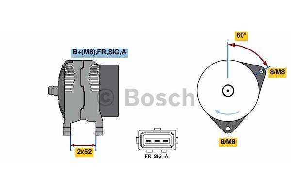 Alternator Bosch 0 986 081 090