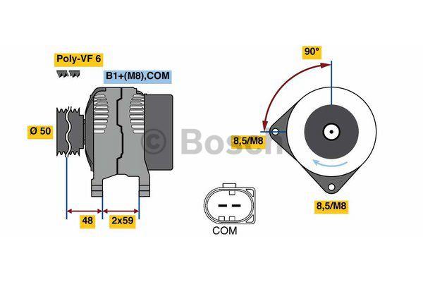 Generator Bosch 0 986 081 340