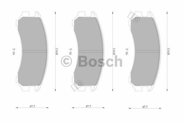 Bosch 0 986 AB9 026 Гальмівні колодки, комплект 0986AB9026: Приваблива ціна - Купити у Польщі на 2407.PL!
